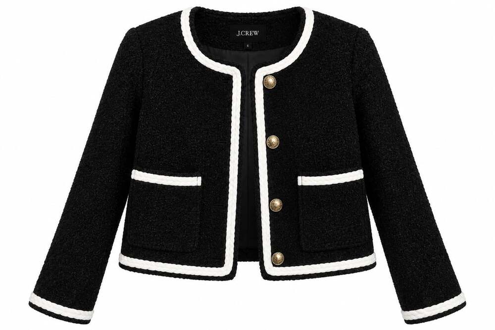 NWT J. Crew Cropped Boucle Lady Jacket Size S